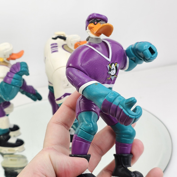 Mighty Ducks Action Figures Set Of 3. Nosedive Grin D.L'Orange - Picture 12 of 16